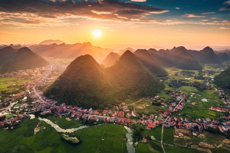 atardecer en Yangsho China